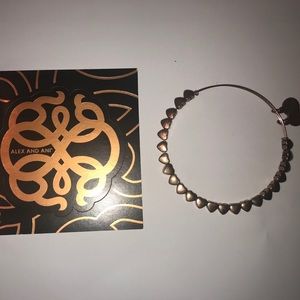Alex and Ani heart beaded bracelet